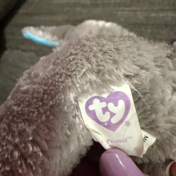 Adorable Ty Plush Elephant Peanut - Picture 3 of 6